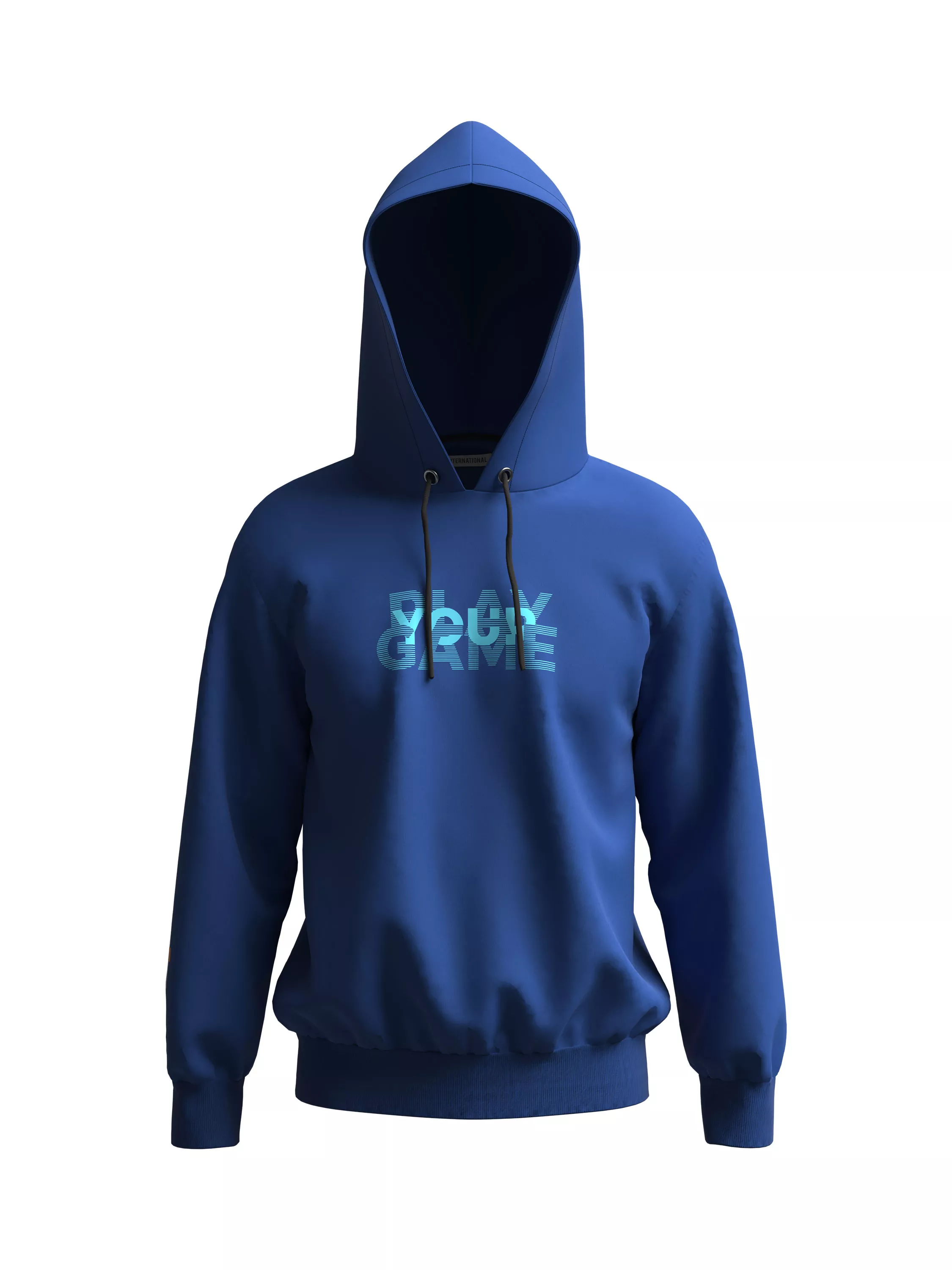 Mens Hoodie with chest print (front)