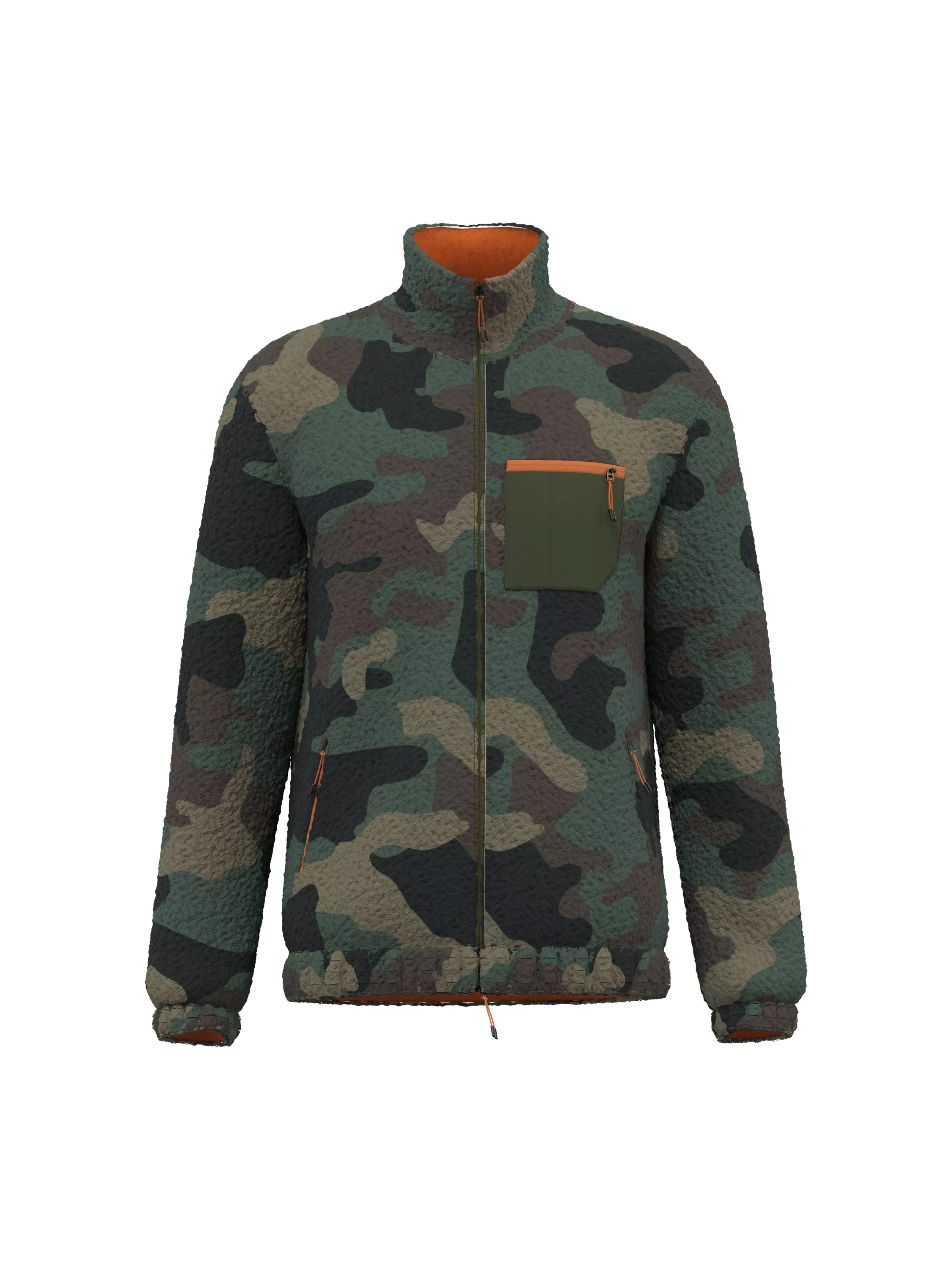 Full Zip Sherpa Jacket (front)