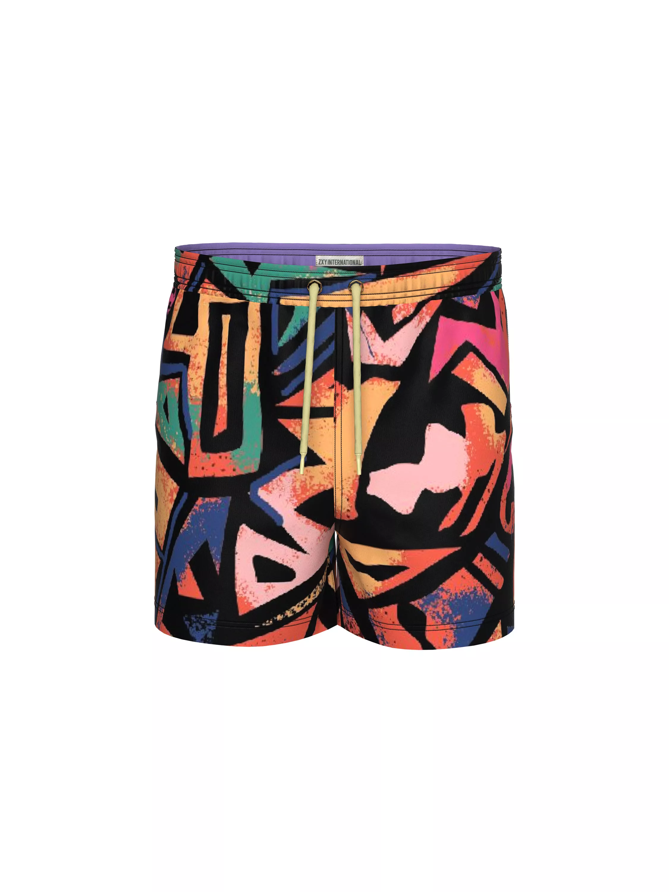 Printed Swim Shorts (front)