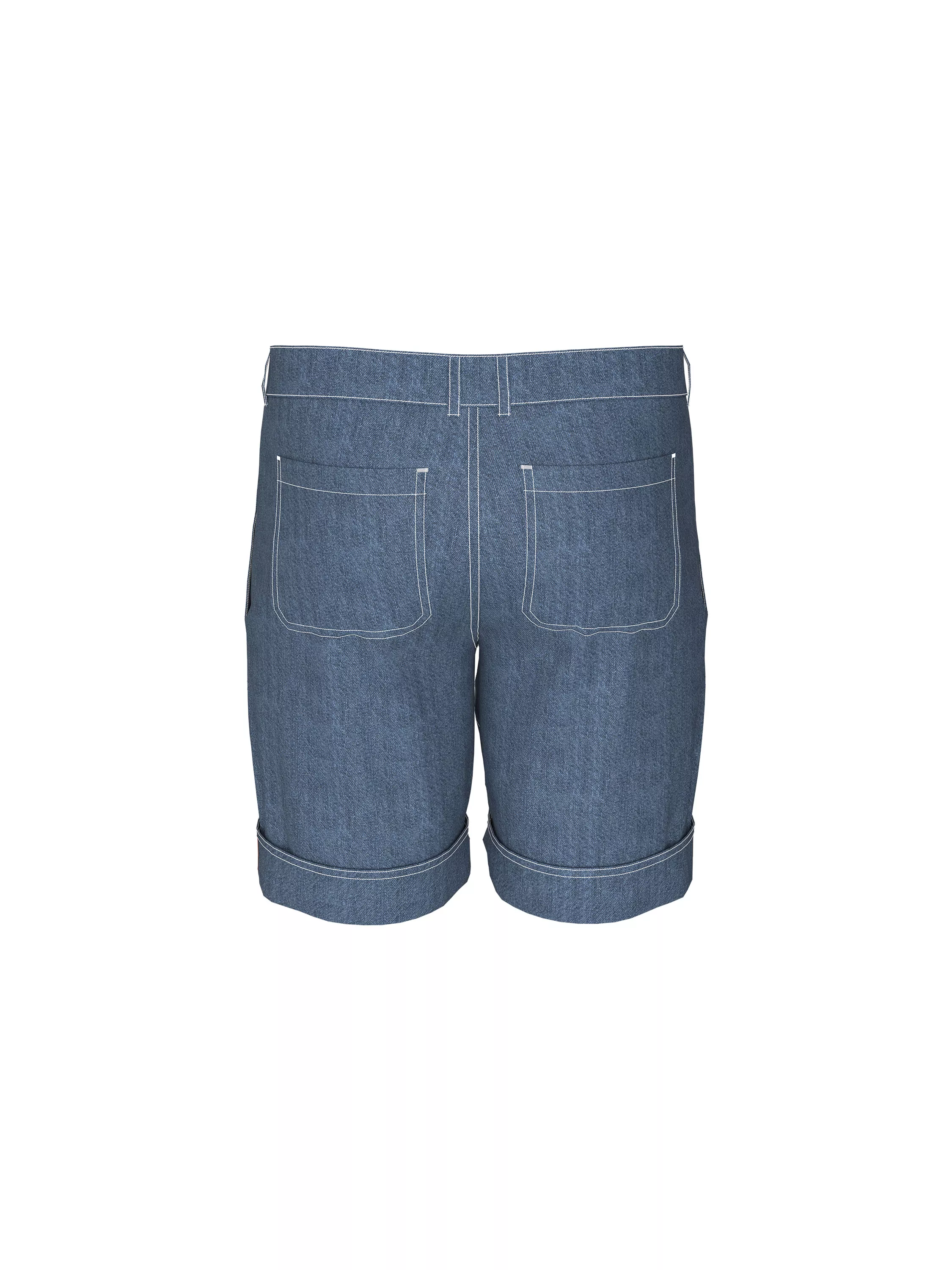 Denim Bermuda (back)