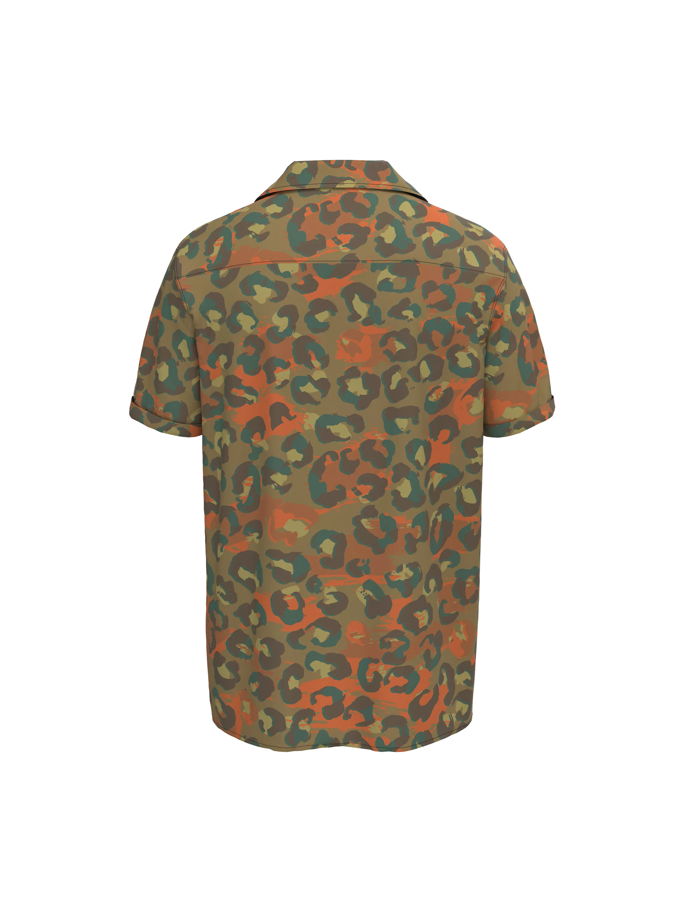 Resort Shirt With All Over Print (front)