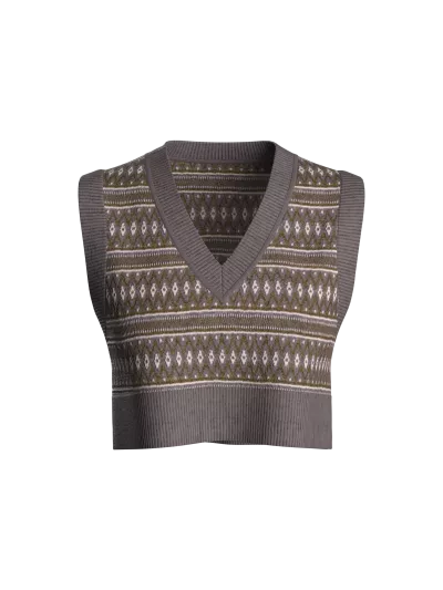 V Neck Knitted Tank (front)