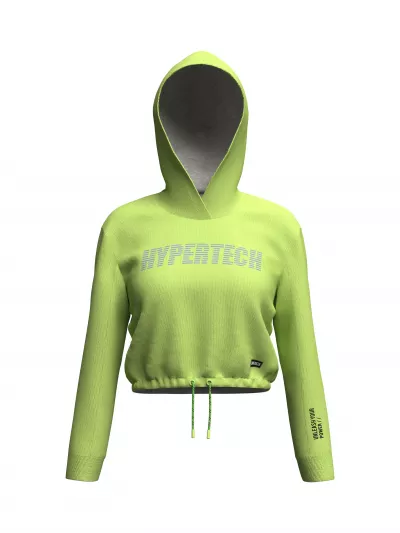Long Sleeve Cropped Hoodie Top (front)