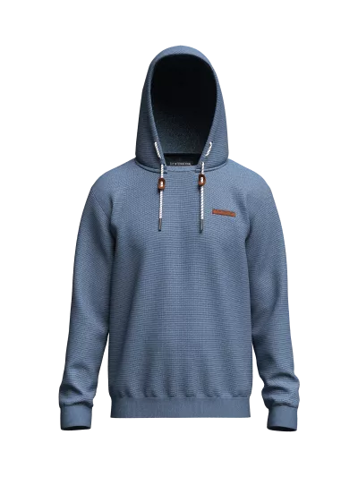 Two Toned Jacquard Hoodie (front)