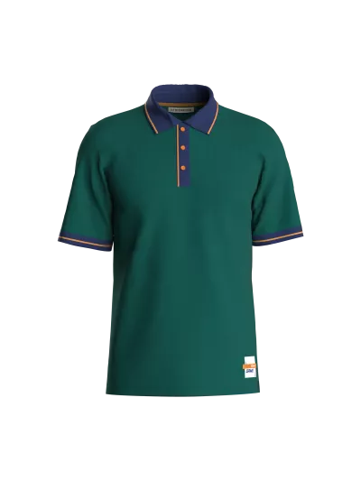 Solid Polo Neck T-Shirt (front)